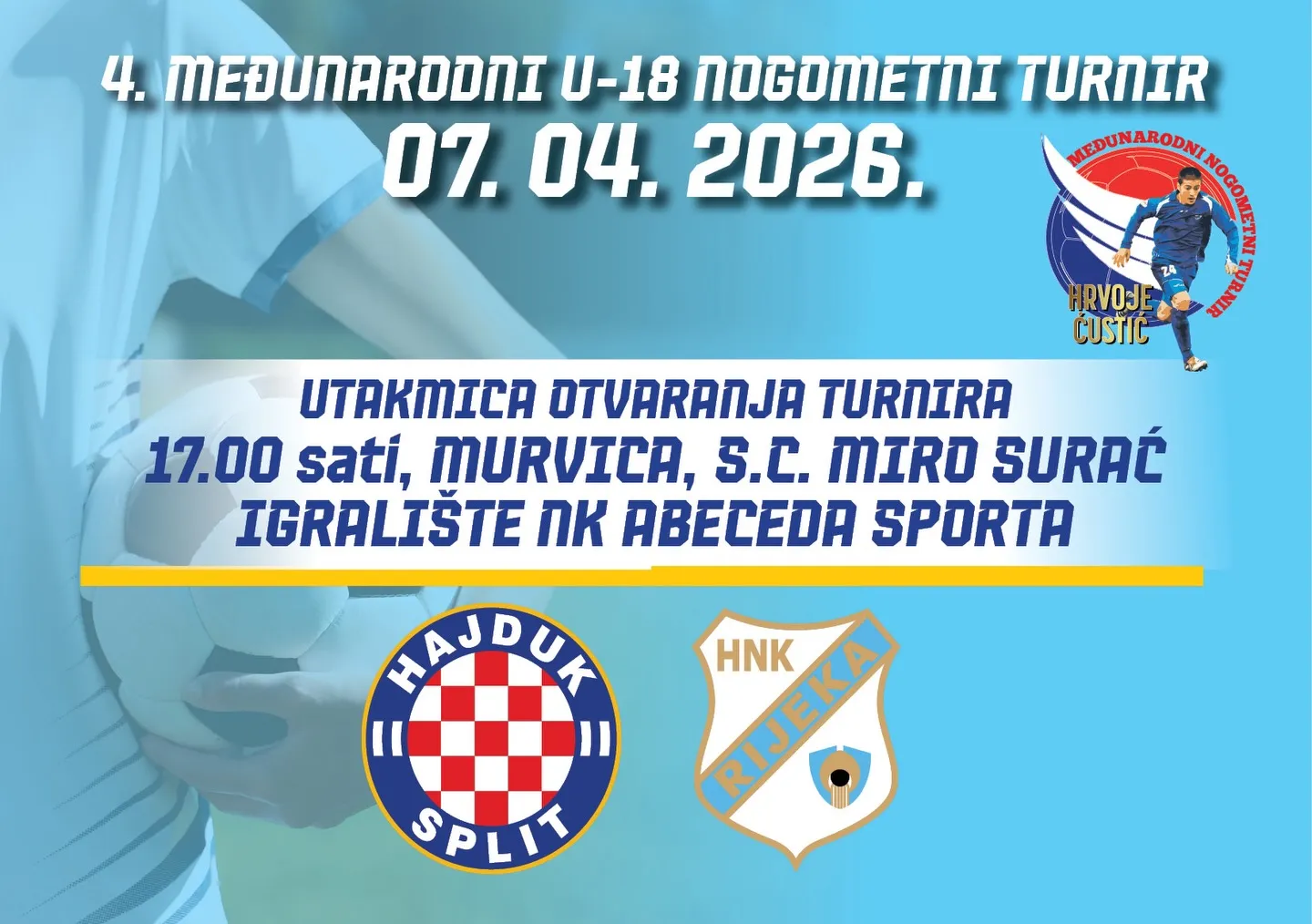 Počinje U-18 turnir Hrvoje Ćustić 2026