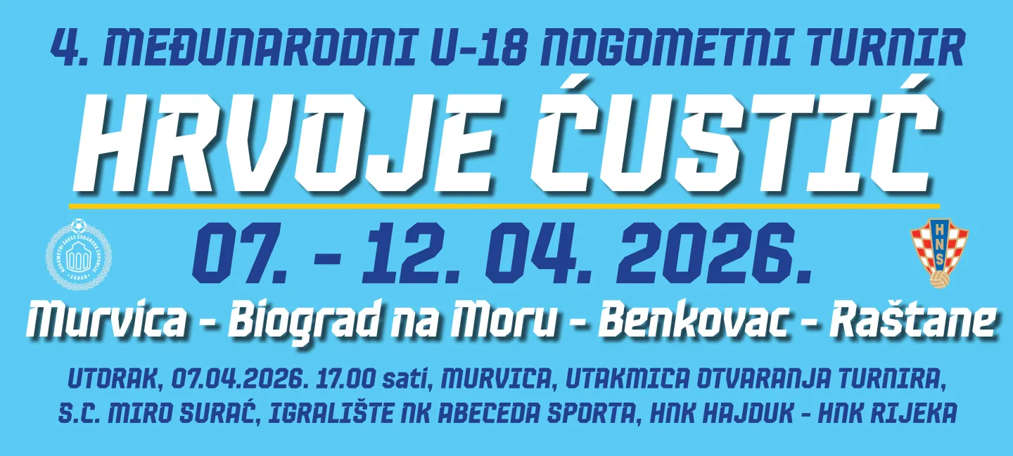 4. Međunarodni U-18 nogometni turnir Hrvoje Ćustić 2026